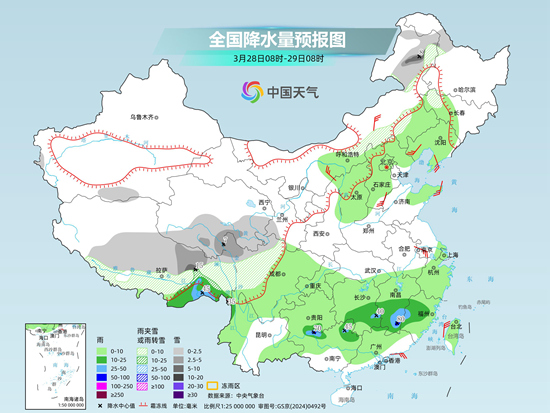 江南华南累计雨量大_北京天气预报_未来三天南方连阴雨